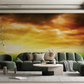 Indian Tri-Color Sky Wallpaper for Wall