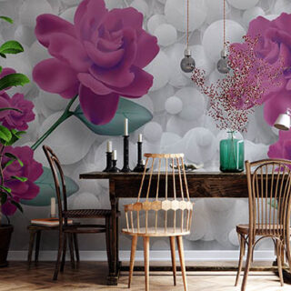 Mauve Roses Wallpaper for Wall