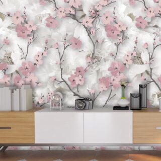 Deewar Wallpaper, Pattern of pink flowers
