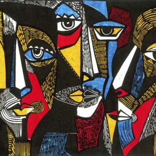 Artistic Wallpaper on Black Background