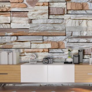 Ancient Rocks Design Wallpaper Mural