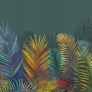 Colorful Leaves Wallpaper for Kitchen