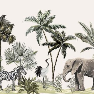 Wallpaper for House Wall, Jungle Art