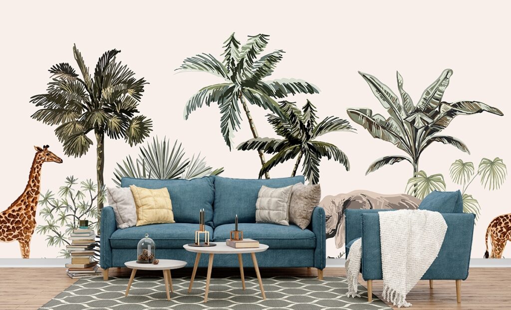 Jungle Art Wallpaper for Room - Magic Decor