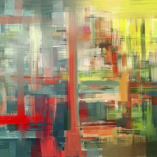 Graceful Brushwork Living Room Wall Painting Wallpaper