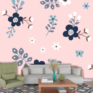A Cute Floral Pattern Wallpaper