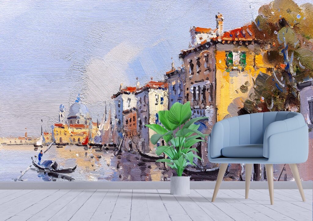 Venice City Reflections Living Room Wall Artistry D??cor - Magicdecor??