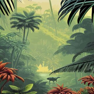 Bathroom Wallpaper - Lush Green Forest