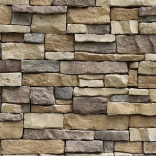 Wallpaper for House Wall, 3d Stacked Stone Wallpaper