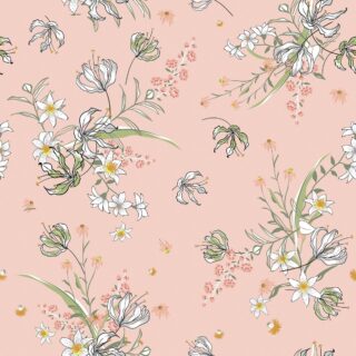 Subtle Floral Pattern Wallpaper