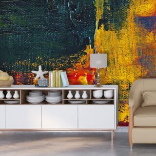 A Vintage Wallpaper Mural for Summer