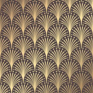Wallpaper for House Wall, Pattern of gold and black