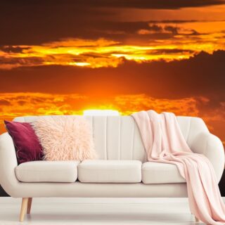 Sunset Over the Ocean Wallpaper