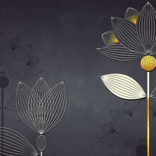 Black Floral Wallpaper for Walls