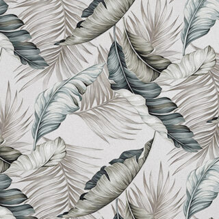 Aesthetic Beige Tone Leaves Wallpaper