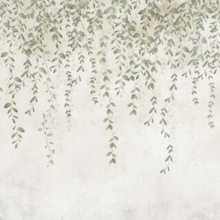 Wall Paper for Balcony, Painting of a vine with leaves