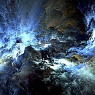 Blue Clouds Chaos Wallpaper for Walls