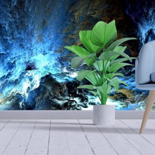 Blue Clouds Chaos Wallpaper for Walls