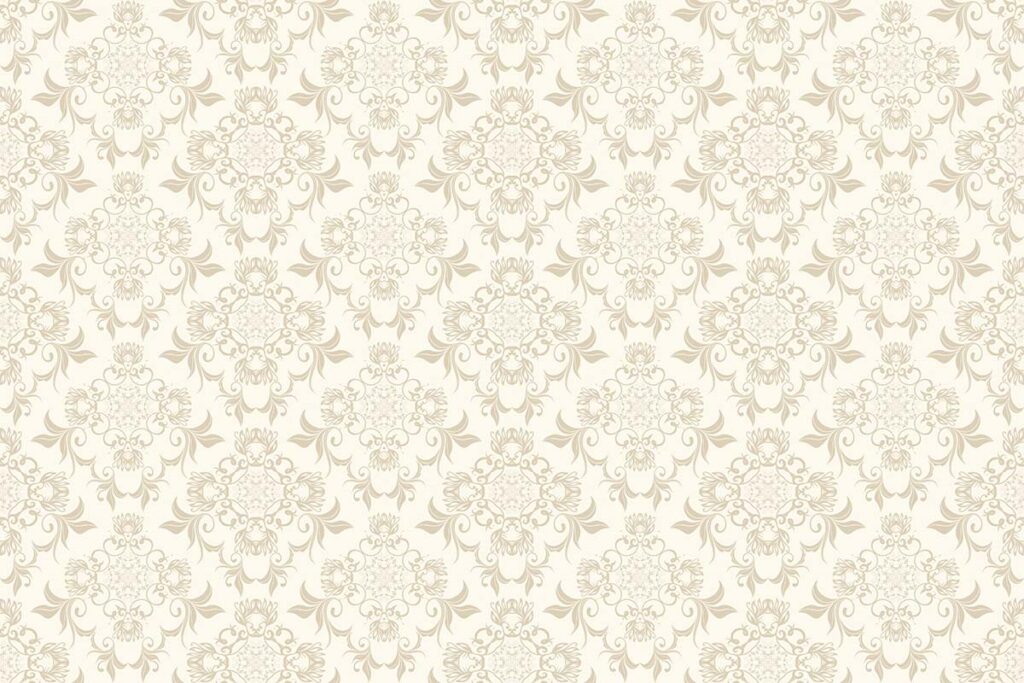 A Floral White Pattern Wallpaper on a Wall - Magicdecor®