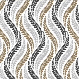 Modern Geometric Leaves Pattern Wallpaper