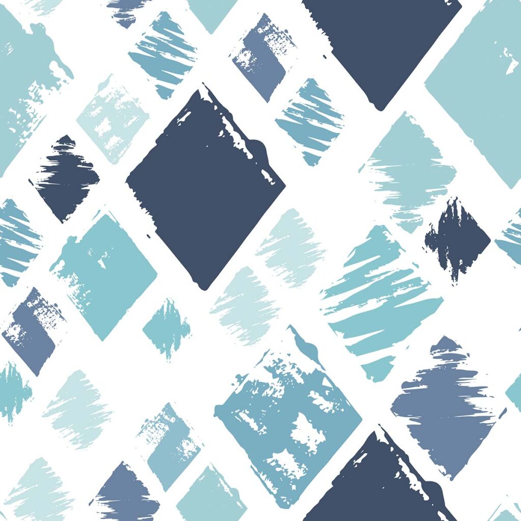 A pattern of blue and white diamonds - Magicdecor®