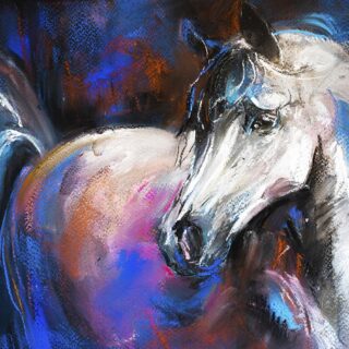 Abstract Horse Painting Wallpaper