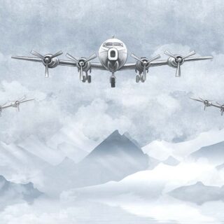 Mountain Wallpaper, Airplanes flying over mountains