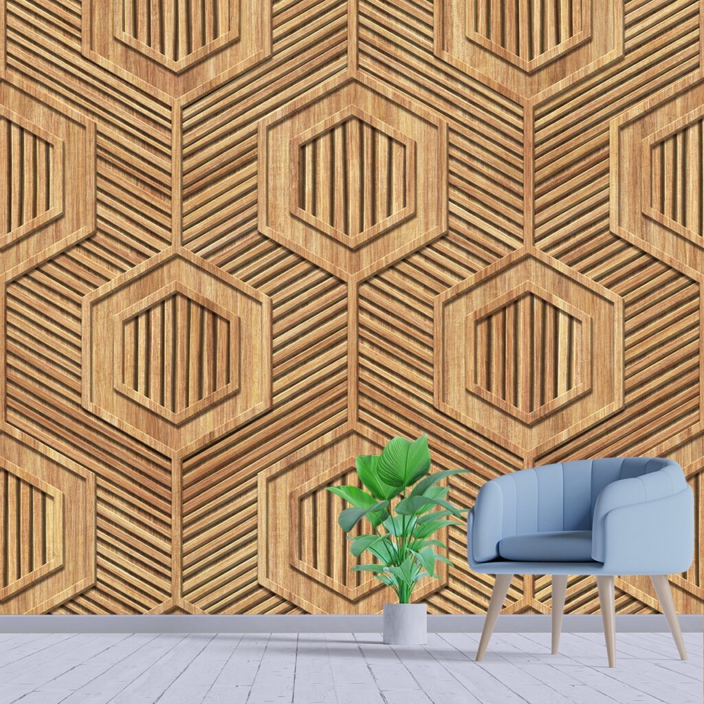 Wood Wallpaper Bedroom - Magic Decor