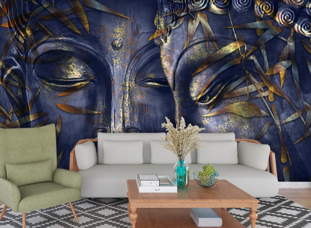 Divine Faces Wallpaper Mural - Magicdecor®