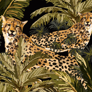 Wall Paper for Balcony, Two cheetahs in the jungle