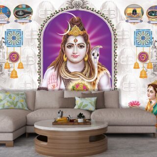 Bhagwan Shiv Parivar Wallpaper for Wall
