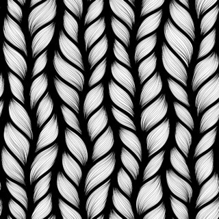 Guest room wallpaper, Black and white pattern