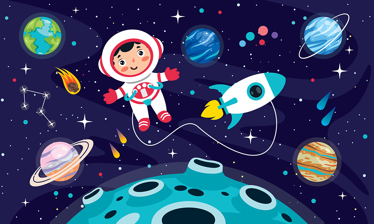 Wallpaper Space Kid Kids Space Wallpaper And Wall Mural For Sale