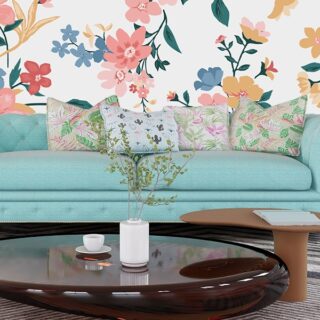 A Floweret Finesse Fantasy Wallpaper Mural