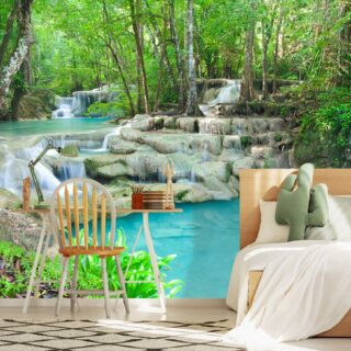 Soothing Ambience Waterfall Wallpaper for Wall