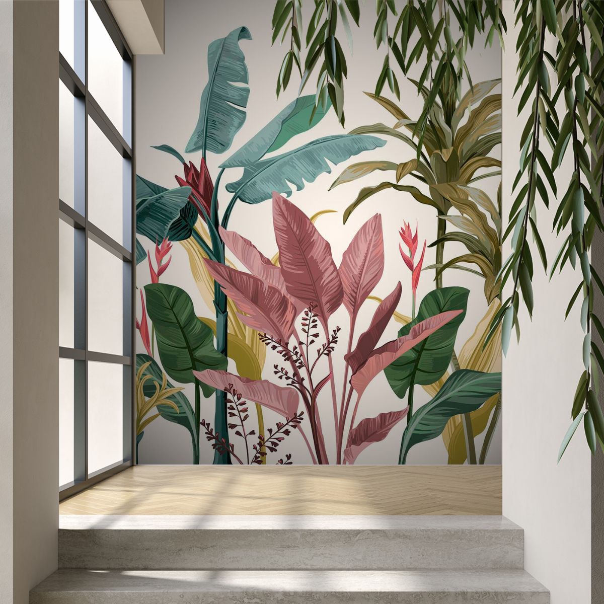 Wallpaper Tropical Plant Wall Tropical Wallpaper Get The Jungle Look