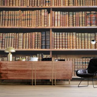 A large collection of books on a shelf wallpaper for wall