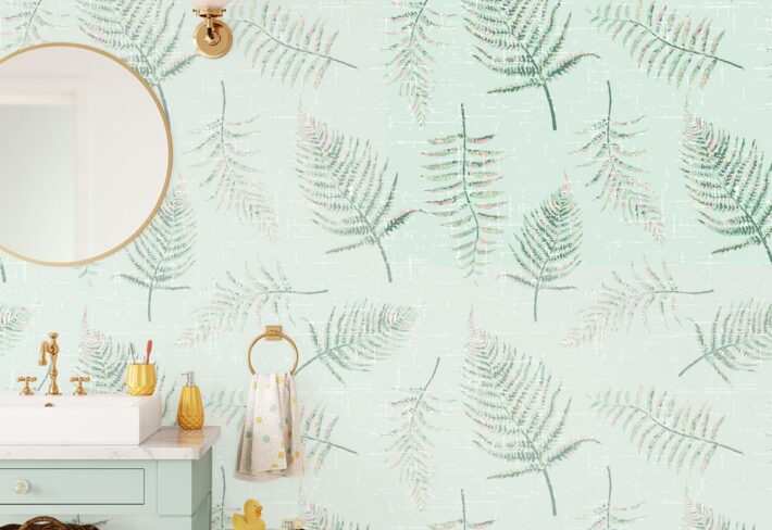 Waterproof Bathroom Wallpaper - From ₹99/sq ft.