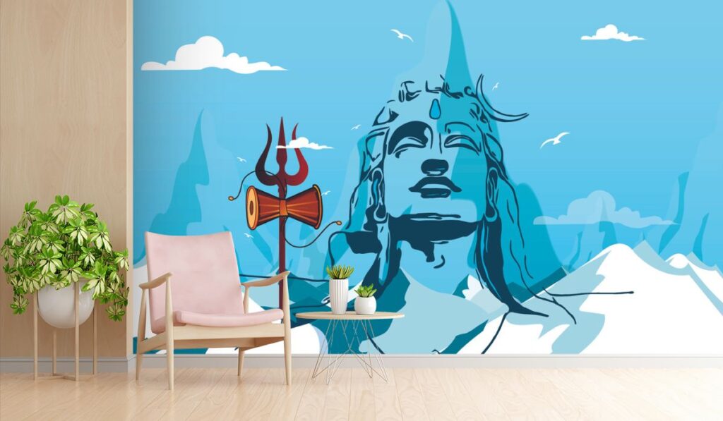 Adiyogi Wallpaper for Wall - Magic Decor