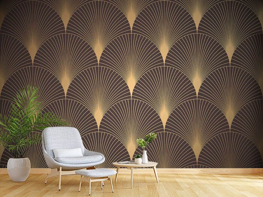 Bathroom Wallpaper Art Deco Magic Decor