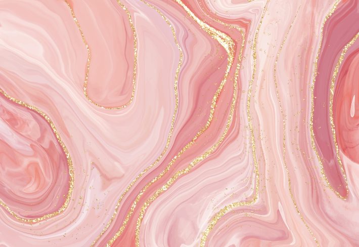 Rose Gold Marble Wallpaper for Wall Mockup