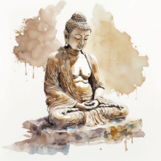 Meditating Buddha Wallpaper for wall