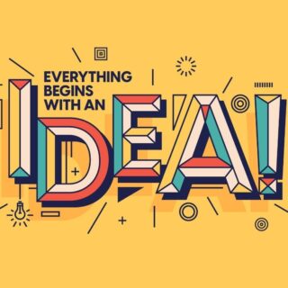 Everything Begins With An Idea, Wallpaper for Office Wall