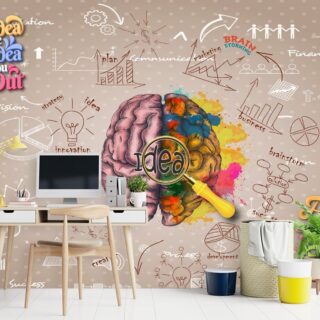 "Good Idea" Wallpaper for Office Wall - Magic Decor In the world of innovation and creativity, every great project begins with a "Good Idea." Introducing the "Good Idea" Wallpaper by Magic Decor, an inspiring visual that will ignite your workspace with ingenuity and innovation. This wallpaper design encapsulates the essence of brainstorming and creativity, making it an ideal addition to your office decor. The colorful and dynamic patterns stimulate your imagination and remind you that every game-changing concept starts with a spark. At Magic Decor, we don't just provide wallpapers; we offer an environment that fosters innovation and fresh thinking. Just like all our wallpapers, this one is eco-friendly and VOC-free, ensuring a safe and motivational atmosphere for your team to think freely and dream big. Ready to transform your office into a space where "Good Ideas" flow abundantly? You have the option to order a sample, allowing you to experience the top-notch quality before making a commitment. With the "Good Idea" Wallpaper, your workspace will be a constant source of motivation, reminding you that brilliance begins with a single thought.