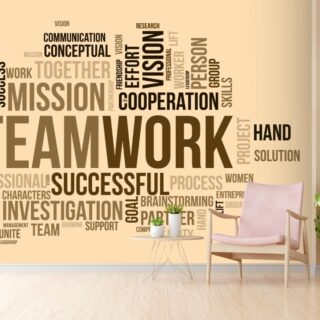 Teamwork, Wallpaper for Office Wall