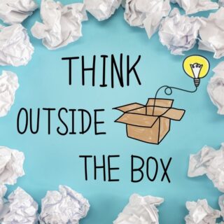 Think Outside The Box, Wallpaper for Office Wall