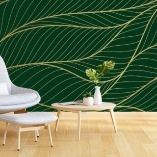 Luxury Golden Emerald Wallpaper for Walls