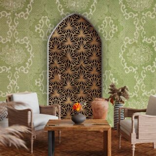 Vintage Texture Green Wallpaper for Wall
