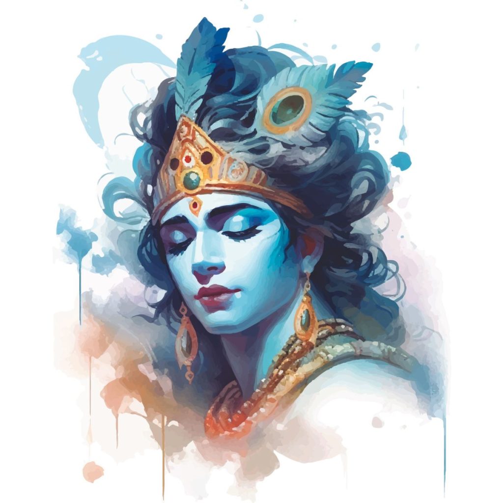 Shri Krishna Wallpaper for Pooja Room Magic Decor