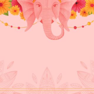 Ganesha Face Wallpaper for Pooja Room